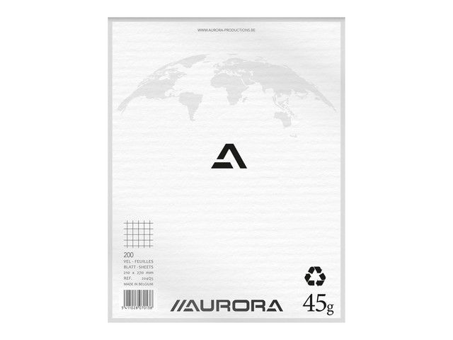 Kladblok Aurora 210x270 ruit 200v/pk 5