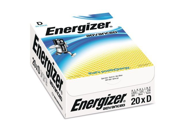 Batterij Energizer Advanced D / pak20