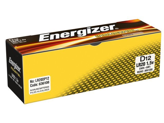 Battery Energizer Industrial D/LR20/pk12