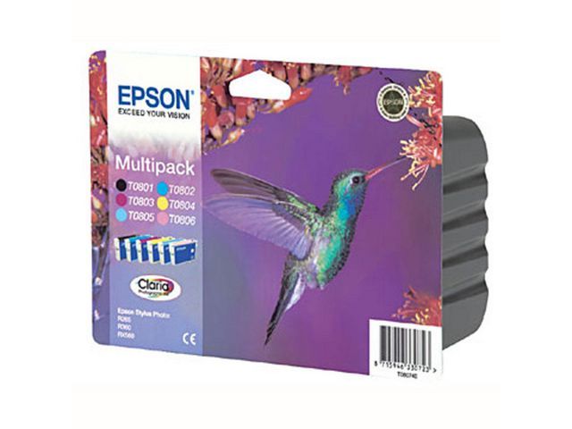 Epson Inkjet C13T080740 Multipack (pak 6 stuks)