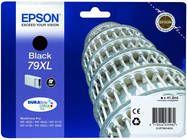 Epson Inktcartridge 79XL Single Pack C13T79014010 zwart