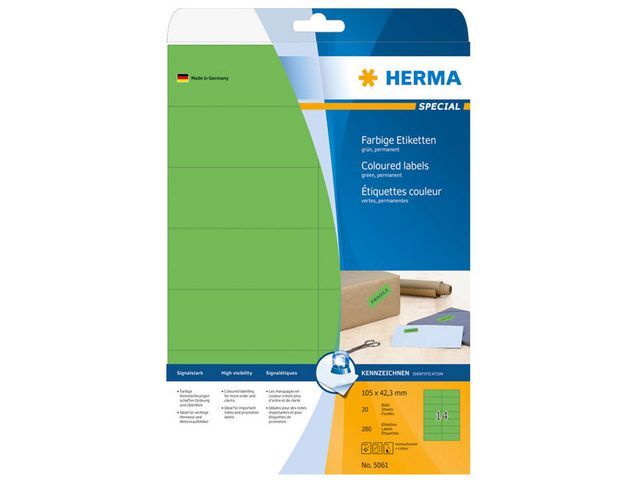 Etiket Herma ILC 105x42 groen/pk280