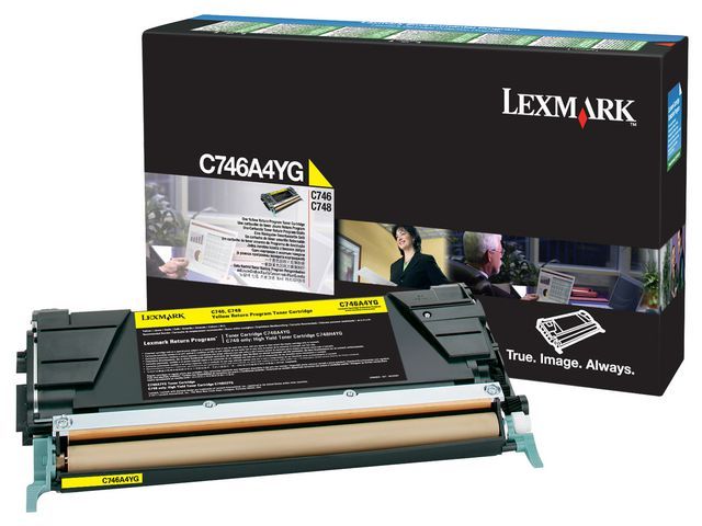 Toner Lexmark C746/C748 7K return geel