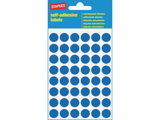 OUR CHOICE Markeer etiketten 12 mm, blauw (verpakking 240 stuks)
