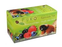 PURO Fairtrade Theezakjes, Bosvruchten (doos 6 x 25 stuks)