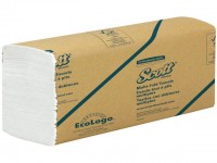 Scott® Papieren Handdoeken, Multifold, 1 laag, Wit (doos 16 x 250 stuks)