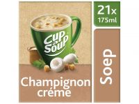 Unox Cup-a-Soup Champignon Crème, Soep, 175 ml (pak 21 stuks)