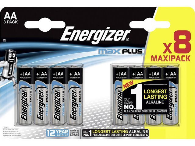 Batterij Energizer Max Plus AA/pk8