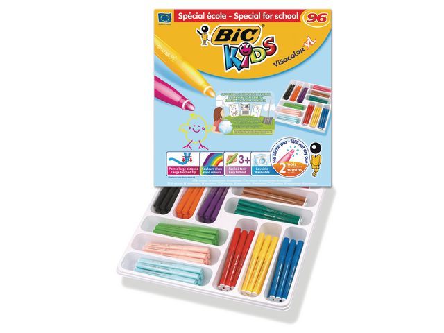 Viltstift Bic Kids Visacolor XL ass/ds96