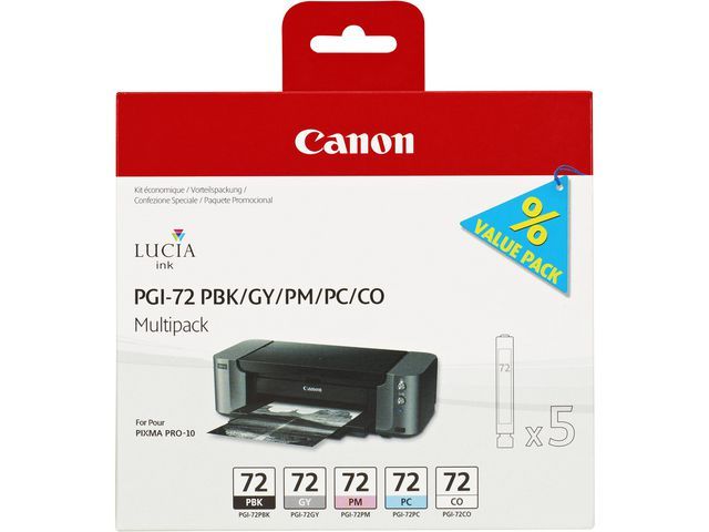 Inkjet Canon Pgi-72 Pbk/Gy/Pm/Pc/Co/pk5