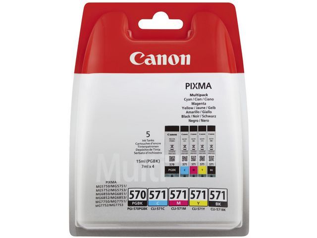 Inkjet Canon CLI-570/571 multipk kleur