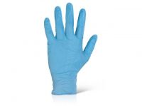 Handschoenen Nitrile Click M blauw/pk100