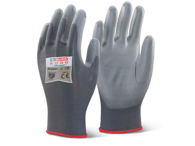 Handschoen PU coated grijs XL/ds10