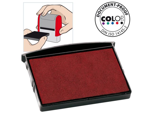 Inktkussen Colop E/2600 rood/pak 2