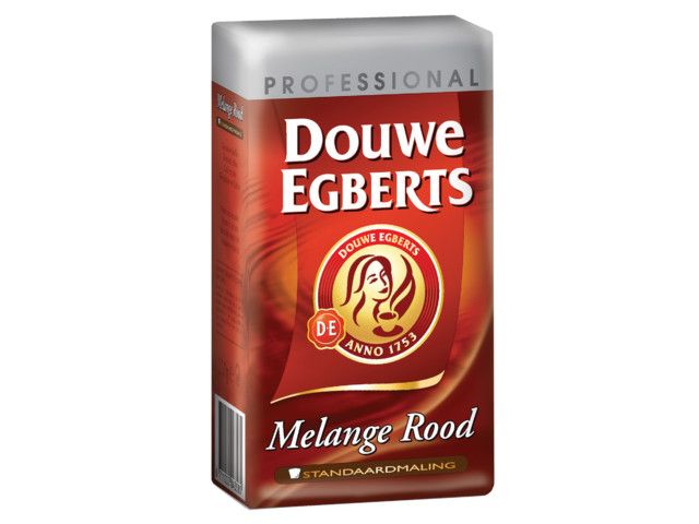 Douwe Egberts Standaardmaling koffie Roodmerk, Inhoud 24 x 250 gram (pak 24 stuks)