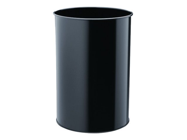 Durable Papierbak economy metaal 30 liter, zwart, hoogte 49 cm