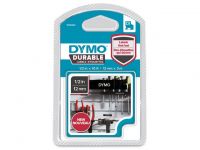 Tape Dymo Durable D1 12mmx3m Wit/Zwart