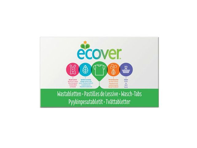 Ecover Vaatwasmiddel, Fris 32 tabletten Wit (doos 32 stuks)