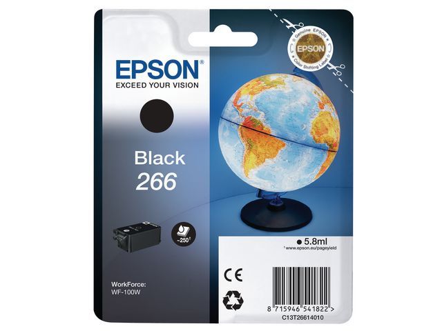 Inkjet Epson C13T266 zwart