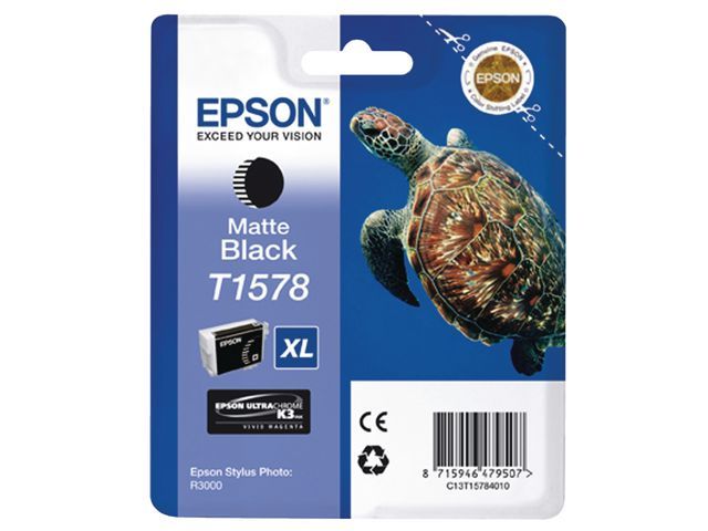 Inkjet Epson T1578 mat zwart