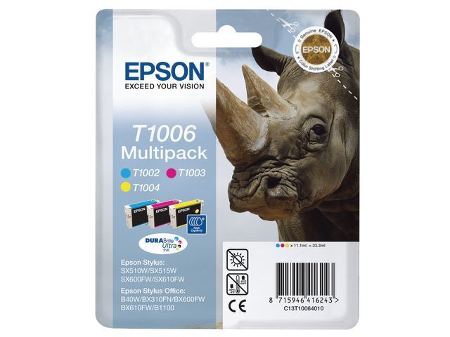 Inkjet Epson T1006 C/M/G/pk3