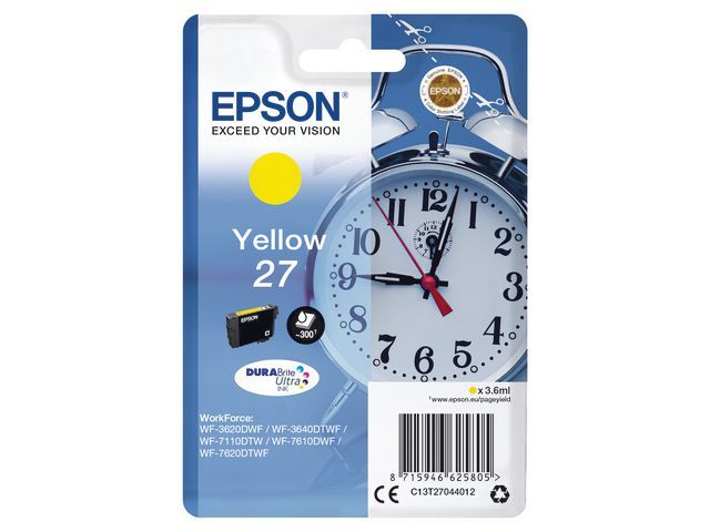 Inkjet Epson T27044012 geel(27)