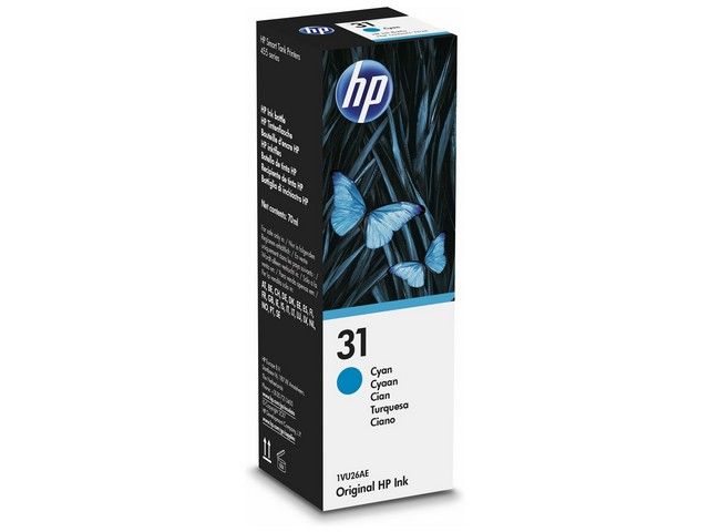 Inkjet HP 31 fles 70ml cyan