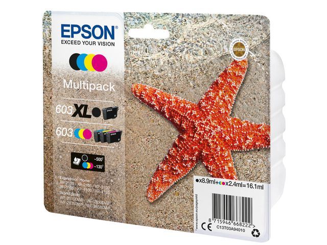 Inkjet Epson 603 Multipack XL B/Std CMY