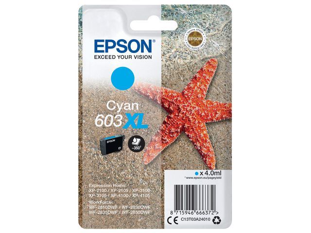 Inkjet Epson 603XL cyan