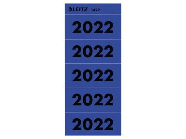 Jaaretiket Leitz 2022 blauw/pk 100