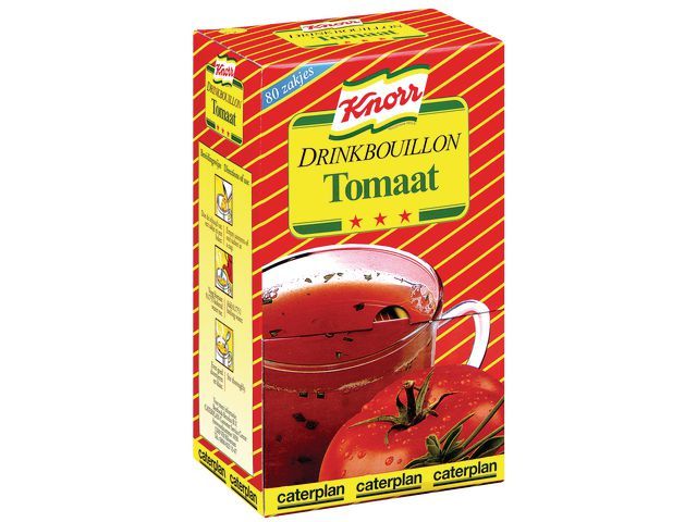 Drinkbouillon Knorr tomaat/pk 80