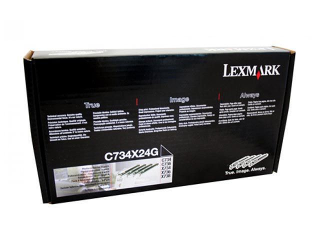 Lexmark Drum C734X24G zwart/cyan/magenta/geel (pak 4 stuks)