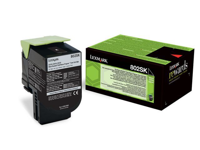 Toner Lexmark 80C2SK0 2.5K zwart