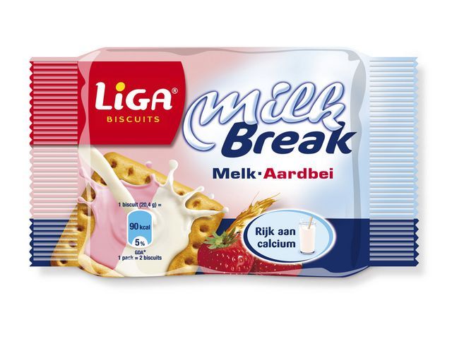 Milkbreak Melk-aardbei (pak 24 stuks)