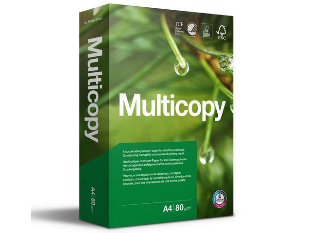 Multicopy Original papier A4, 80 g/mu00b2, 4-gaats (doos 5 x 500 vel)