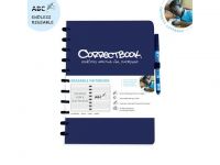 Notitieboek Correctbook A4 lijn blauw