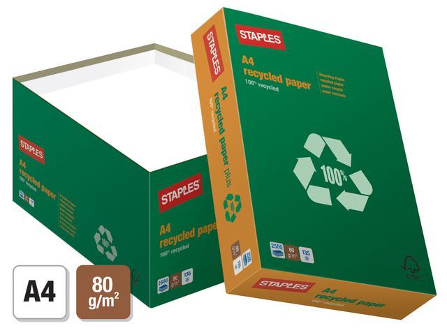 Our Choice Recycled papier A4, 80 g/mu00b2 (doos 2500 vel)