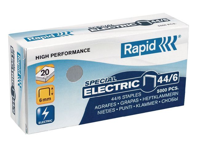 Rapid Nieten voor electrische nietmachines 44/6 verzinkt (pak 5000 stuks)