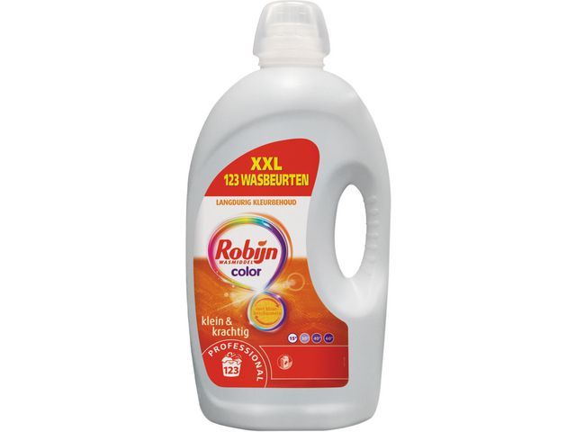 Robijn Klein & Krachtig kleur professioneel wasmiddel vloeibaar concentraat 4 l (fles 4320 milliliter)