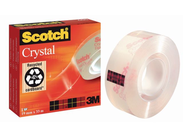 Plakband Crystal Clear Scotch 19mmx66m