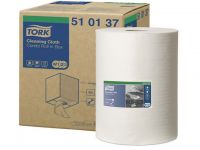 Tork Premium papieren reinigingsdoekjes, 1-laags 320 mm 400 vel, wit (rol 400 vel)
