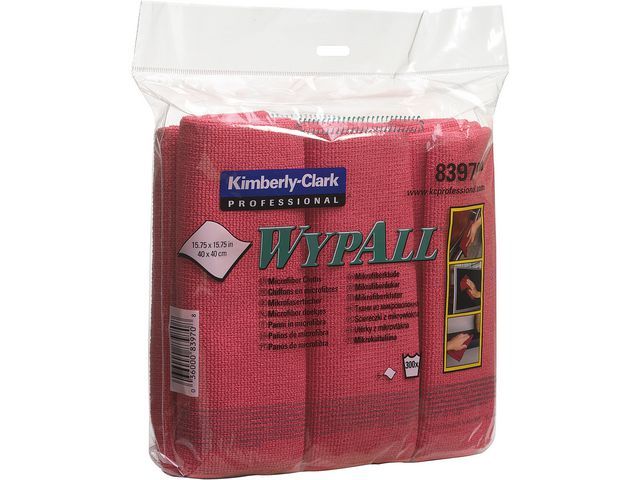 Wypall* Microvezeldoeken rood, toilet (package 6 each)
